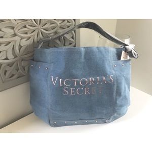 VICTORIAS SECRET DENIM TOTE